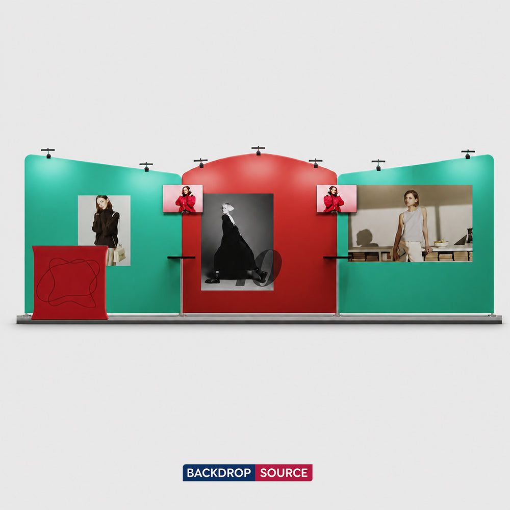 6x3m Round Top with Inclined Straight Exhibition Kit