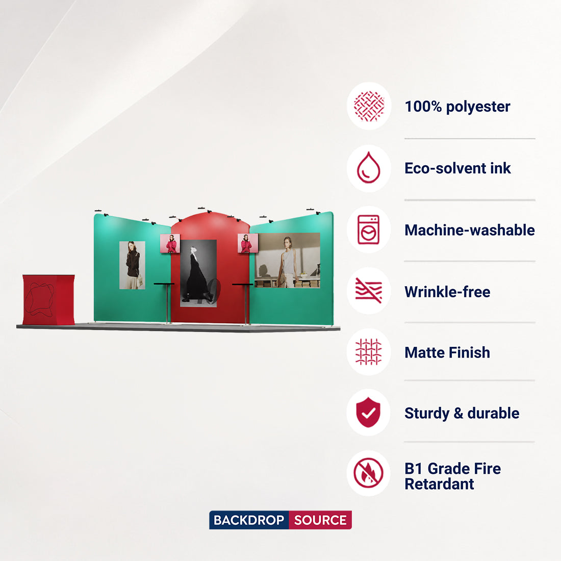 6x3m Round Top with Inclined Straight Exhibition Kit