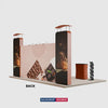 6m Straight Backdrop with 3D Wall & Arch Exhibition Kit