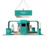 Modular Booth Kits 6m x 6m - Model 02.