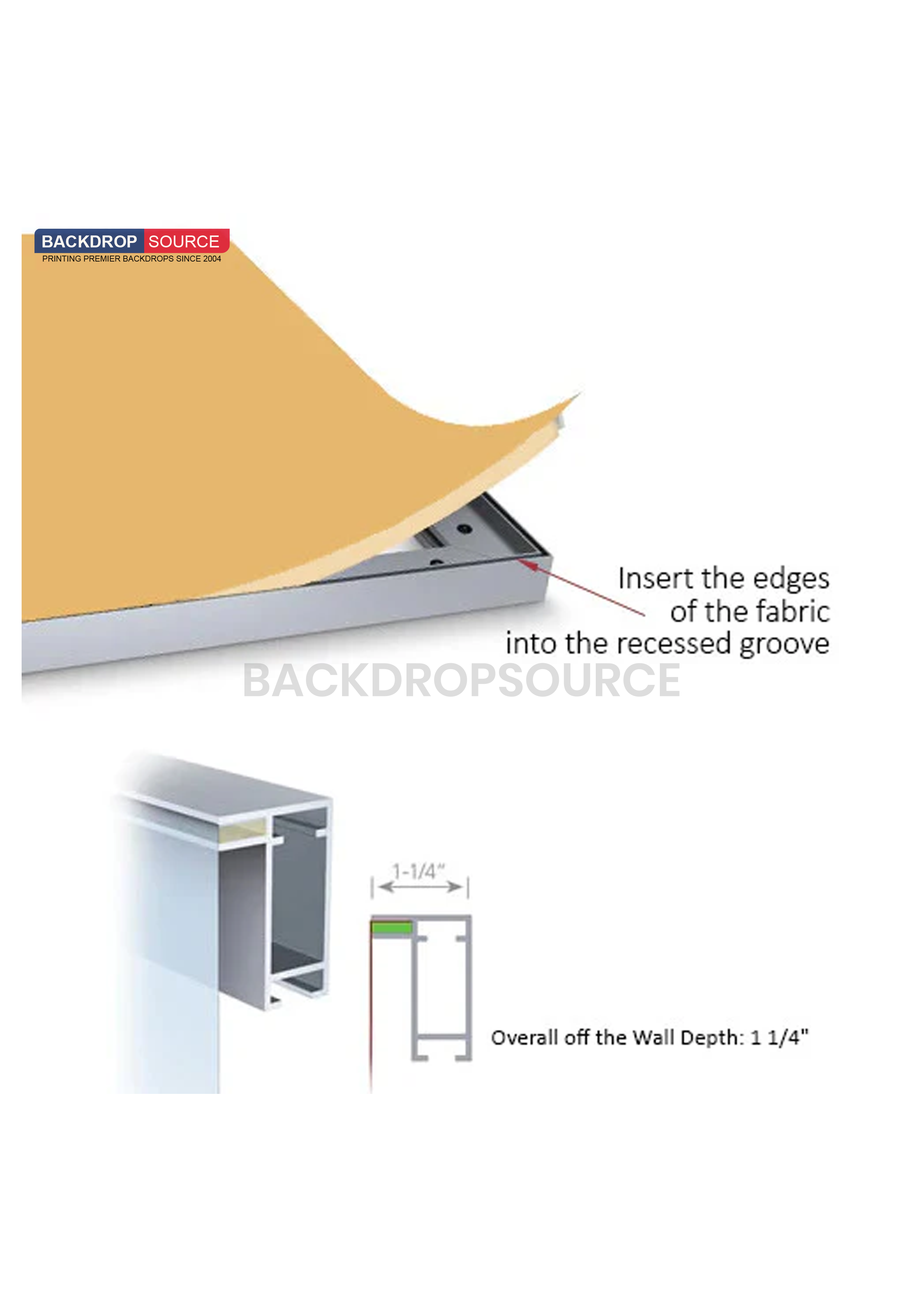 SEG Fabric LED Light Box -0.8m x  2m