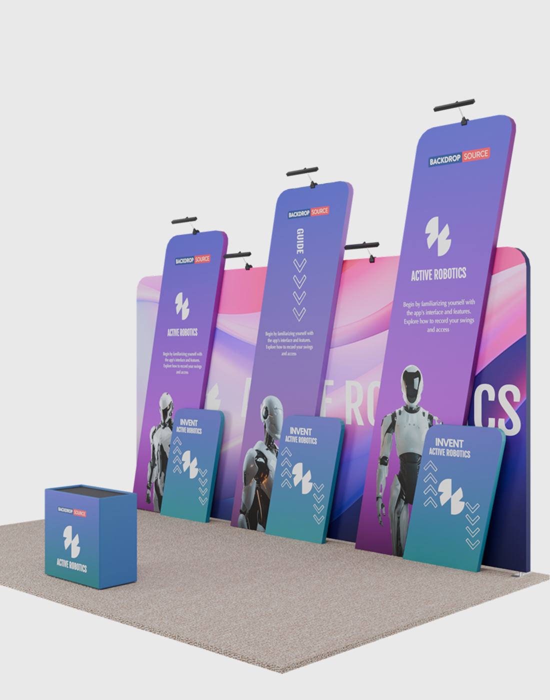 Excursion Display Portable Exhibit Display 3m x 6m - Model 1.