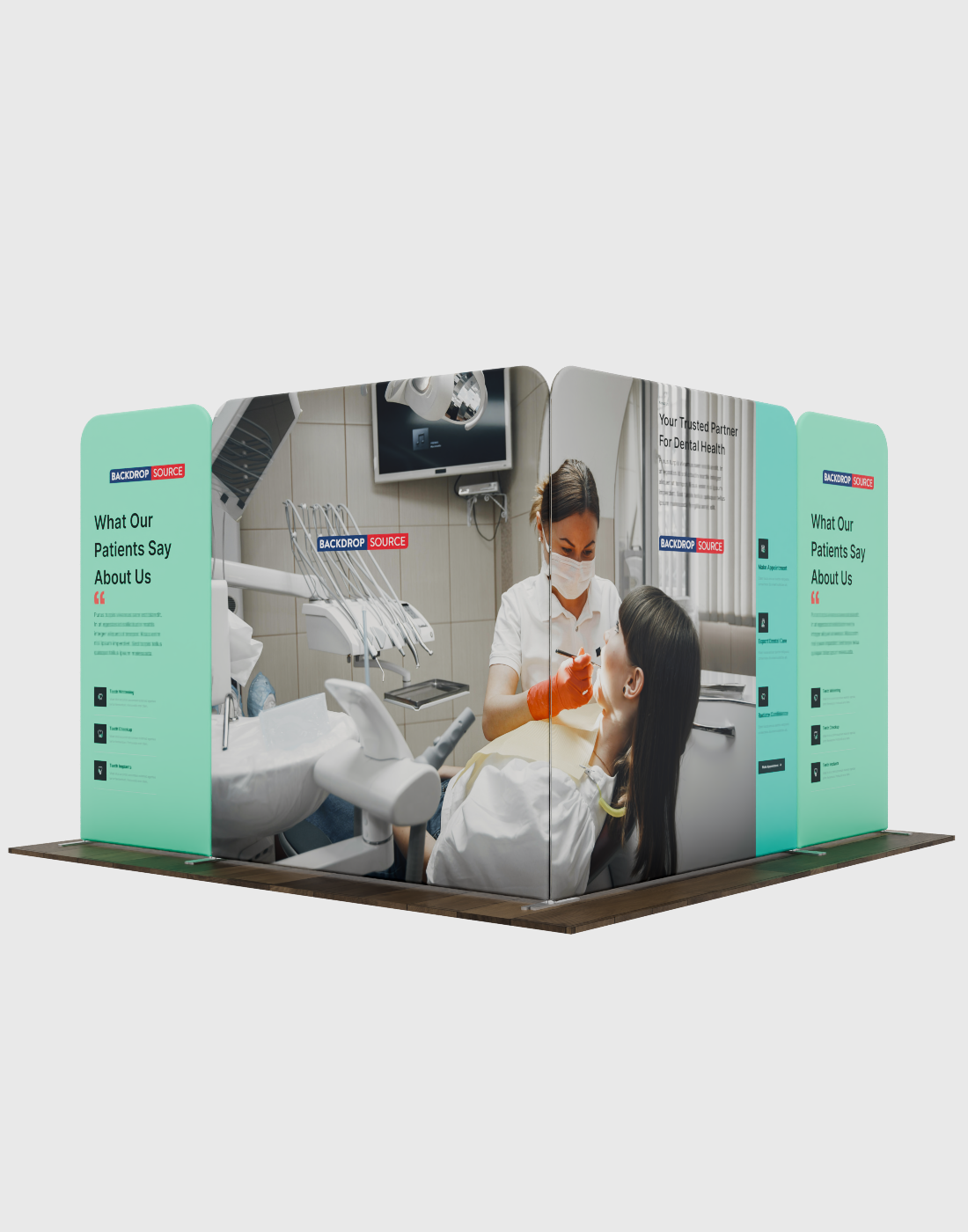 Magnetic Fabric Booth Display - Model 1 (3m x 3m)