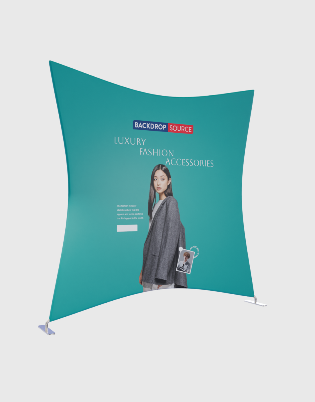 Kite Shaped Fabric Display.