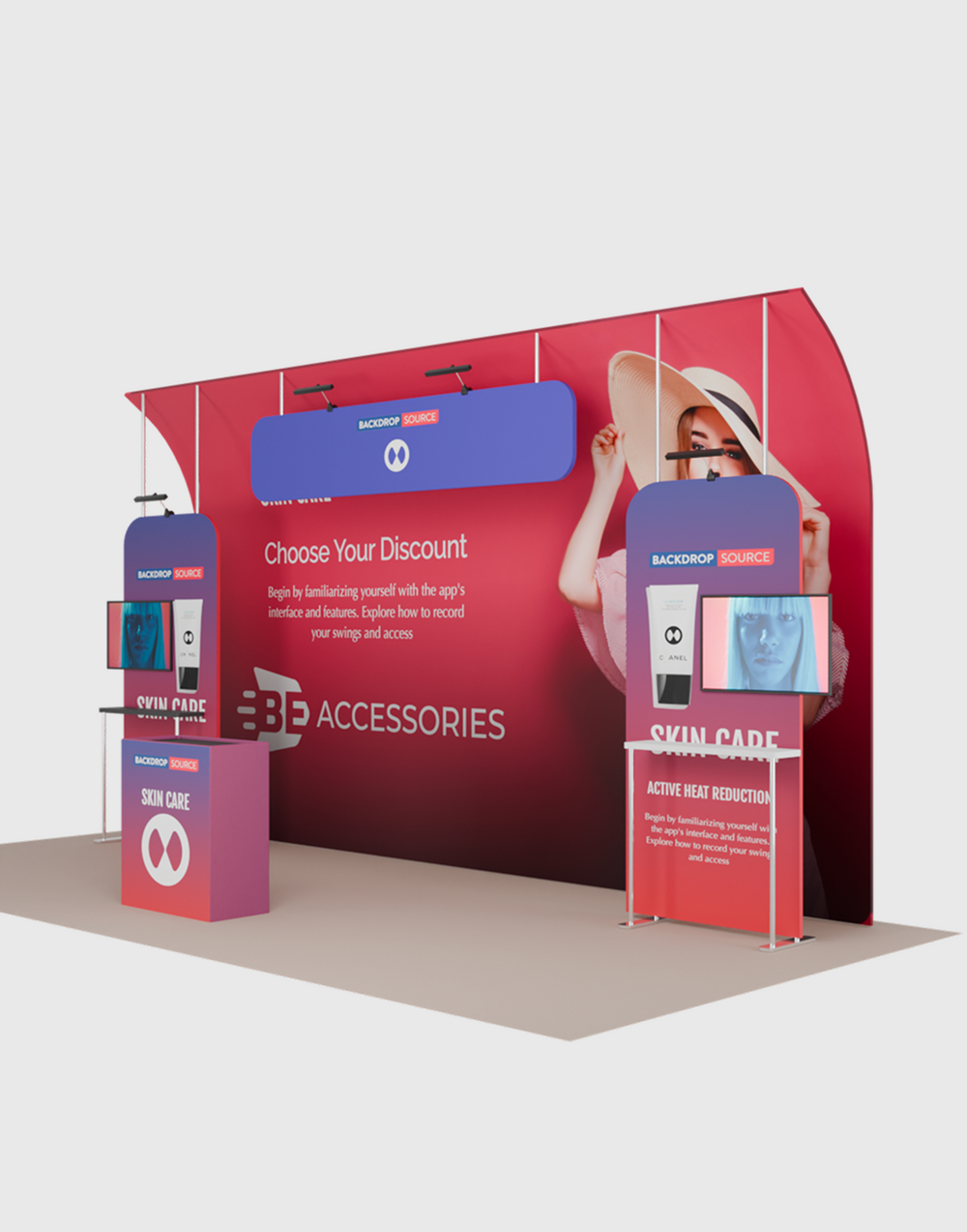 Portable Exhibit Display 6m x 3m - Model 15.