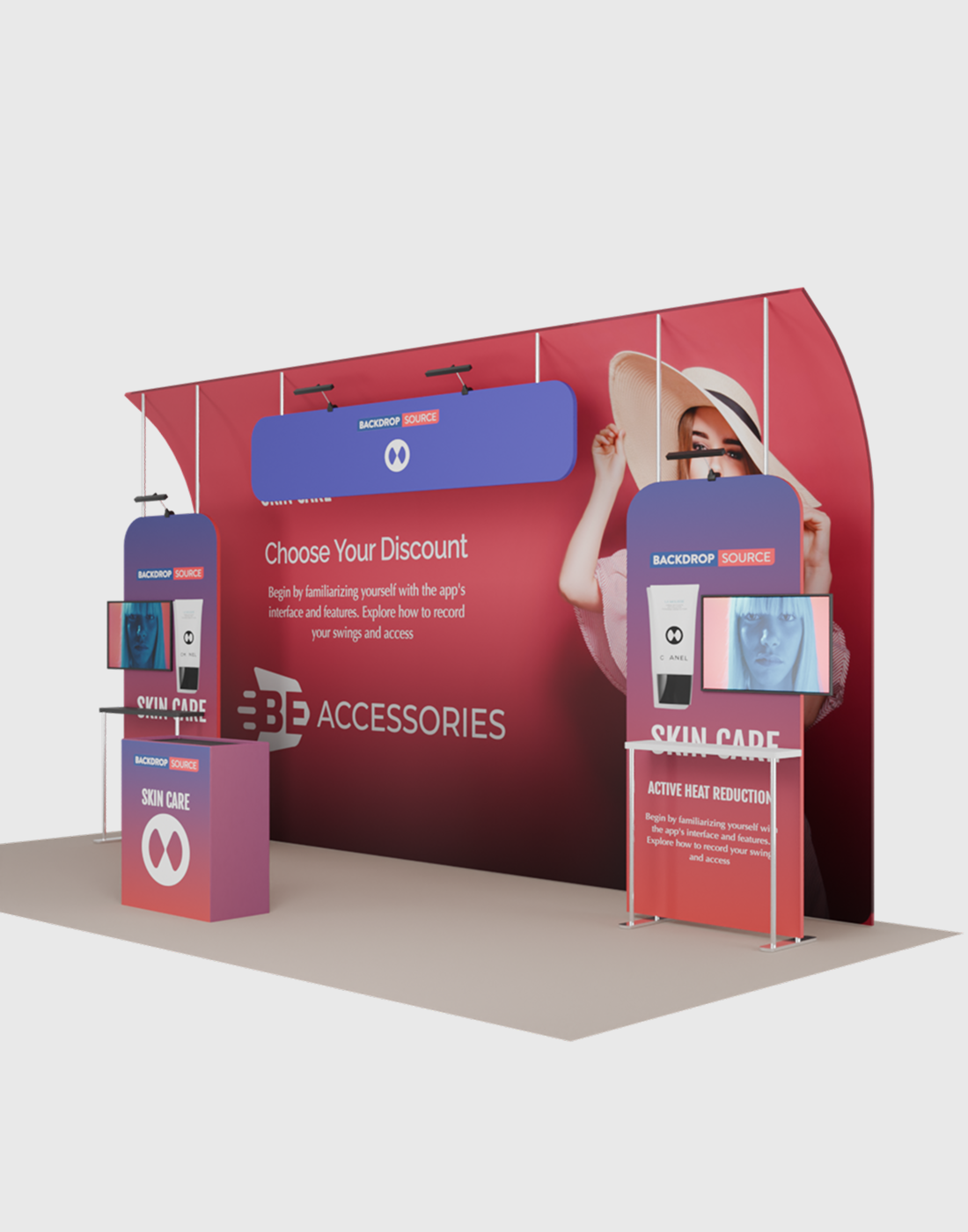Portable Exhibit Display 6m x 3m - Model 15.