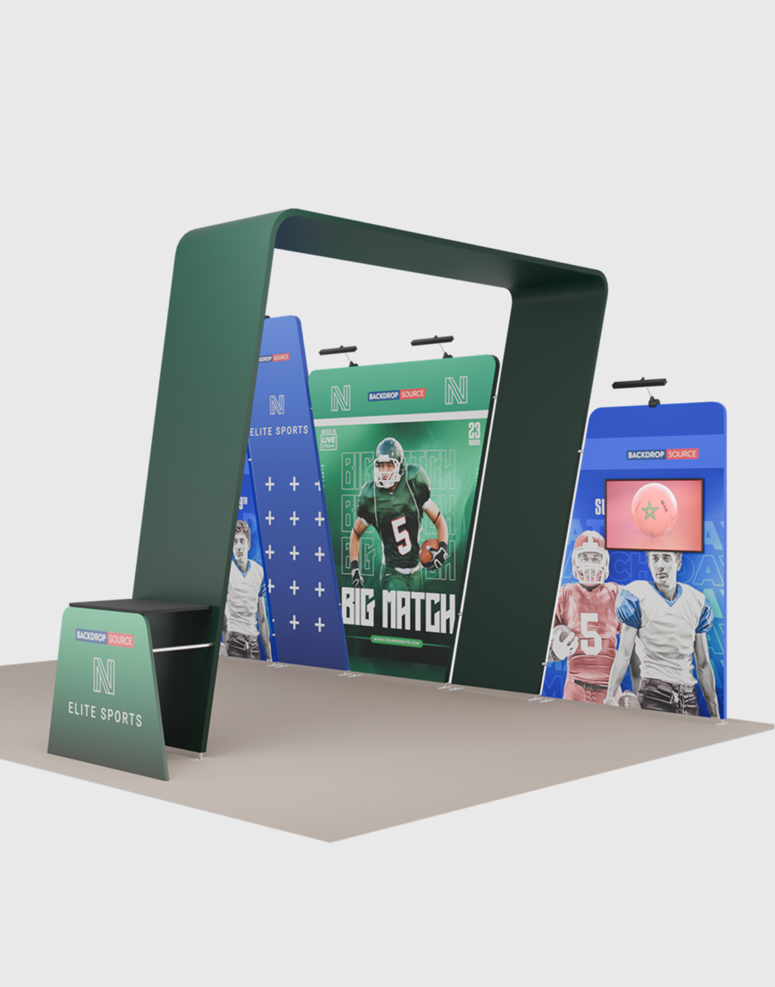 Portable Exhibit Display 6m x 3m - Model 16.