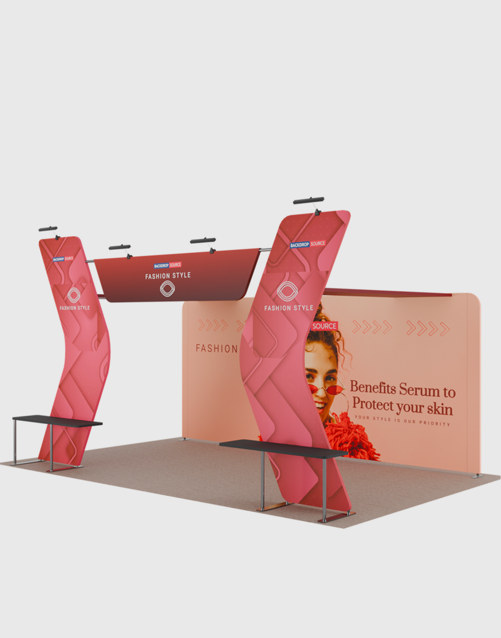 Portable Exhibit Display 6m x 3m - Model 17.