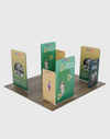 Magnetic Fabric Booth Display - Model 4 (6m x 6m)