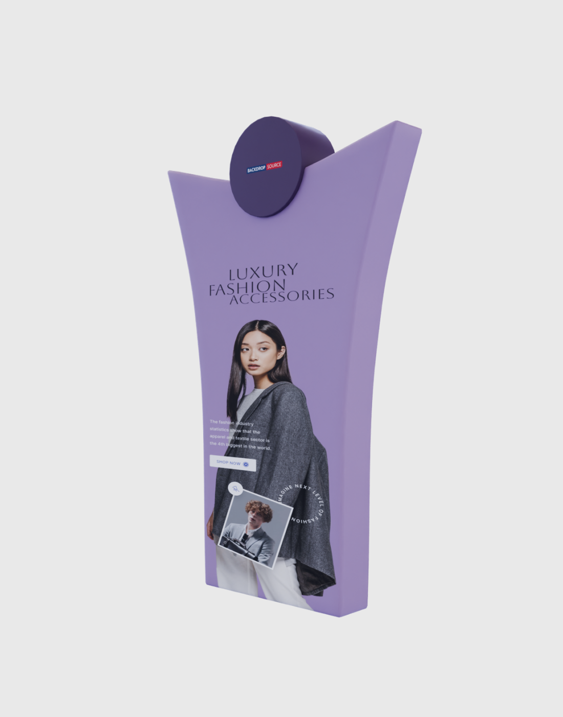Crown Shaped Advertising Stand.