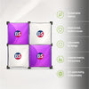 2 x 2 Fabric GeoMetrix Pop Up Grid Display