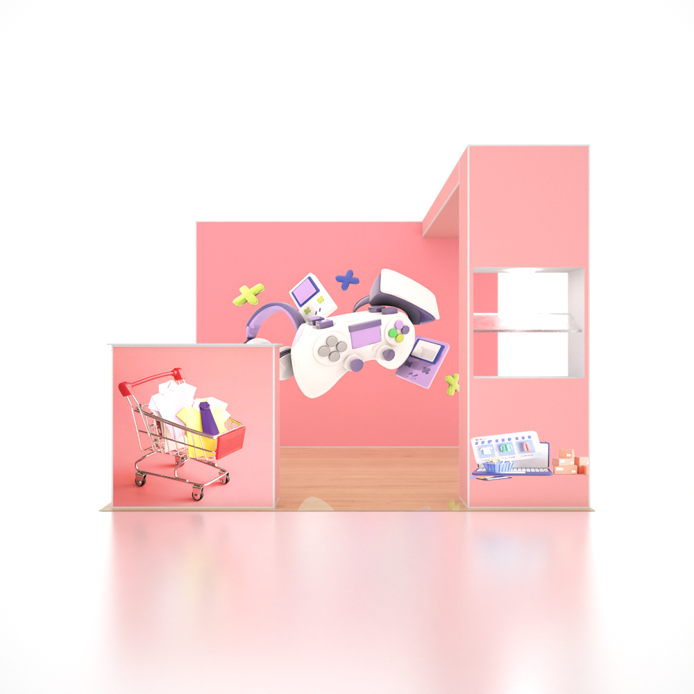 SEG Pro Popup Booth – Model 3 (3m x 3m)