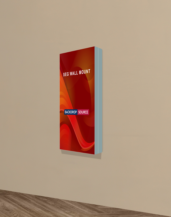 Wall-Mounted SEG Fabric display - 120mm Depth