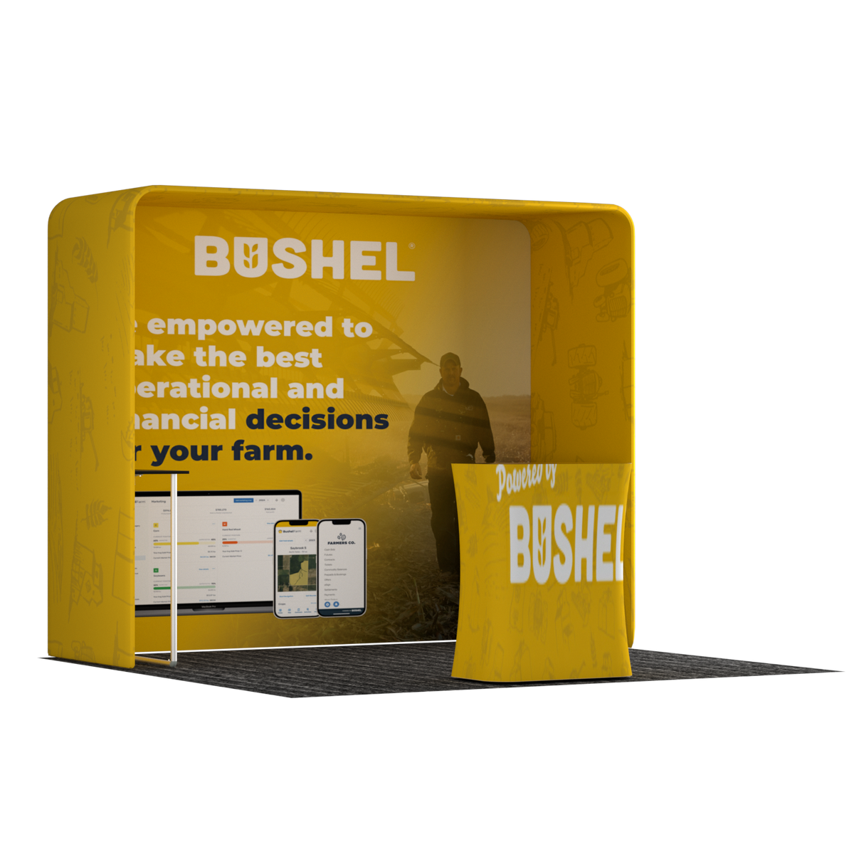 Portable Exhibit Display 3m x 3m - Model 26.