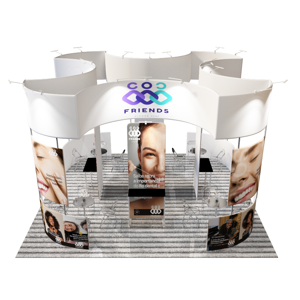 Modular Booth Kits 6m x 6m - Model 14.