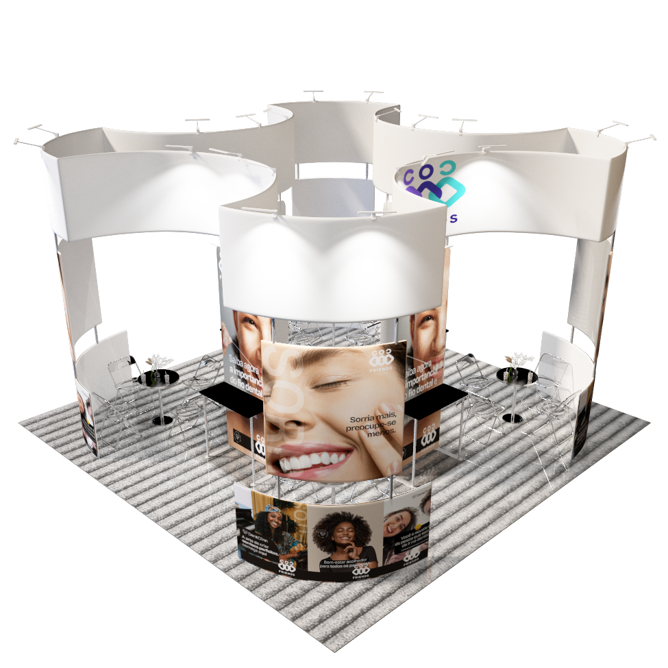 Modular Booth Kits 6m x 6m - Model 14.