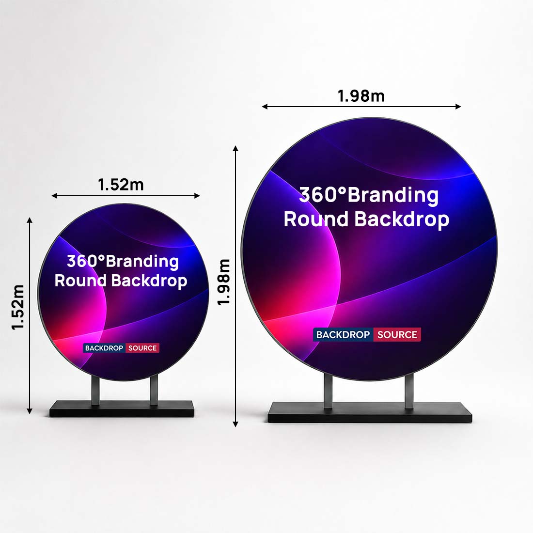 360° Branding Round Backdrop