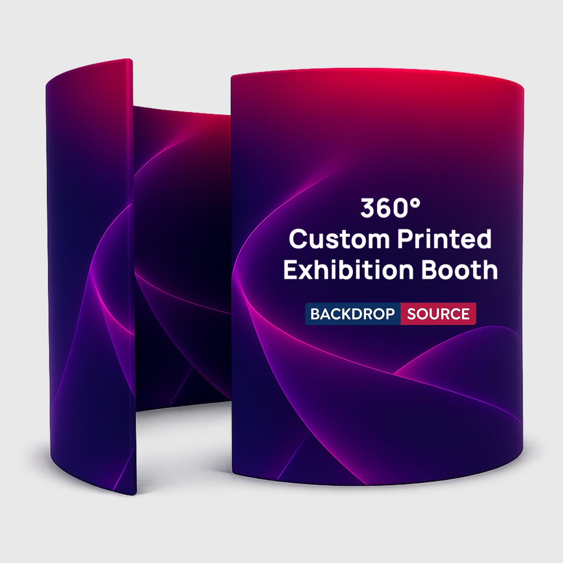 360° Custom Printed Photo Booth Exhibition Backdrop Wall