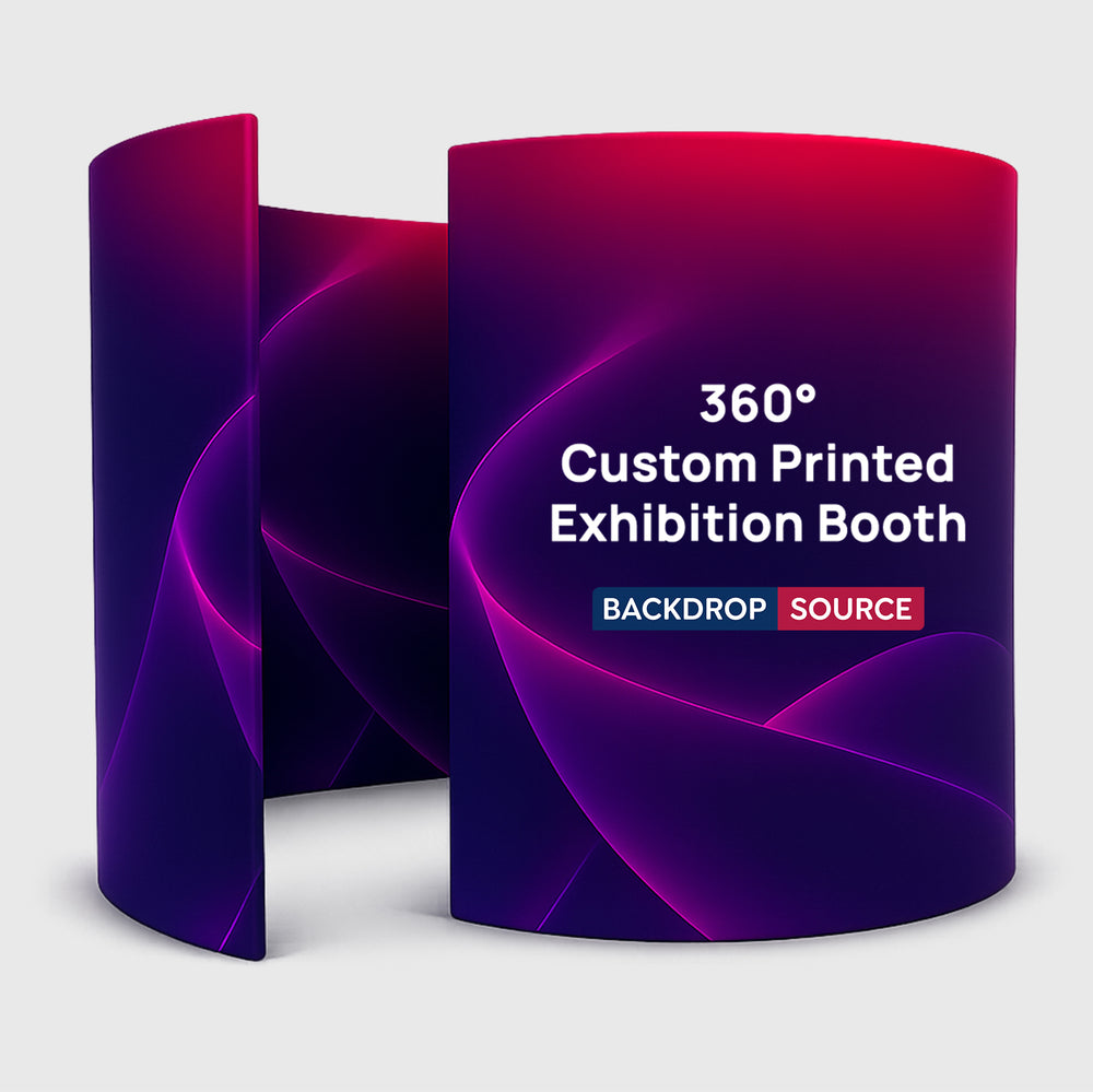 360° Custom Printed Photo Booth Exhibition Backdrop Wall