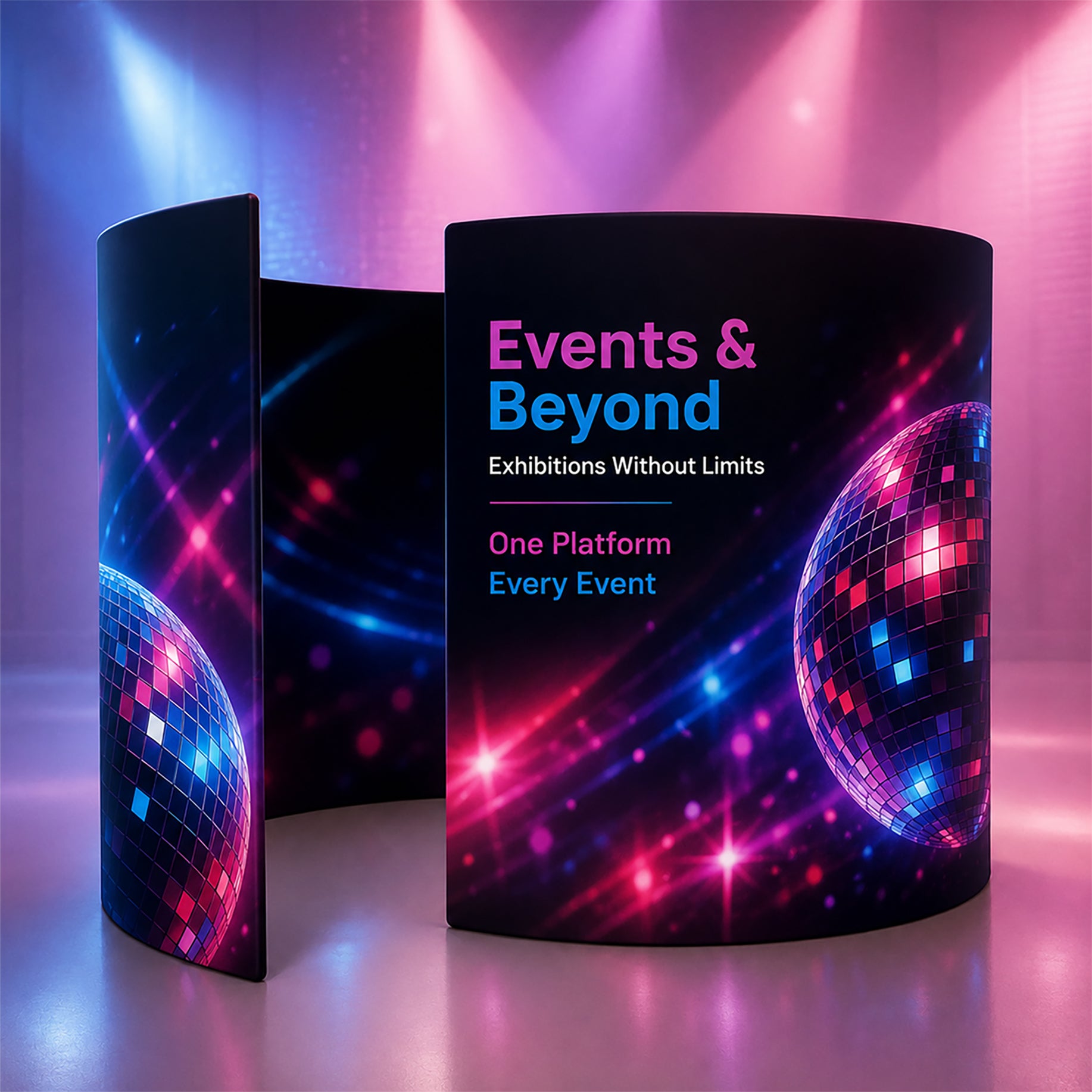360° Custom Printed Photo Booth Exhibition Backdrop Wall