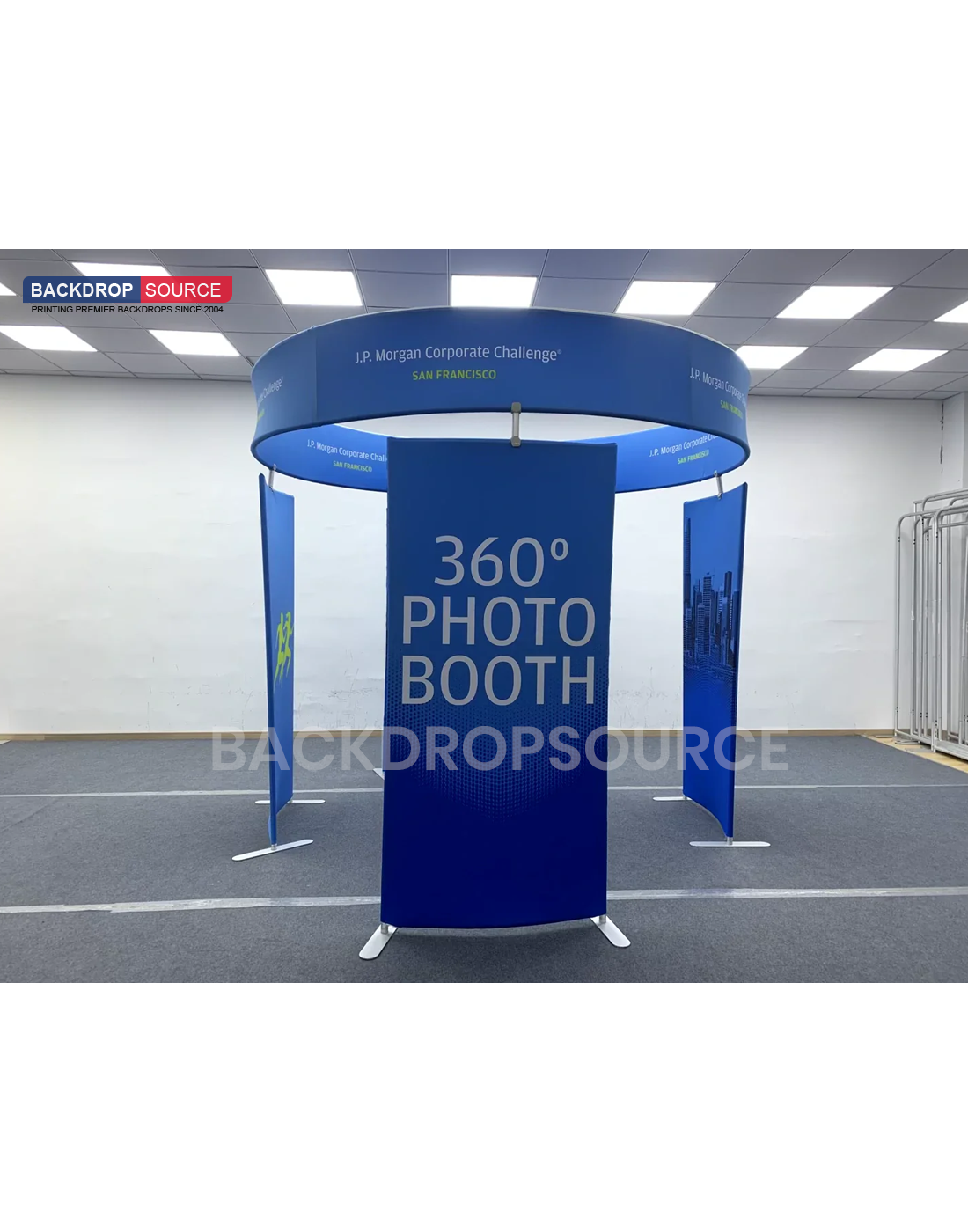 360 View 4 Panel Photo Booth Enclosure Exhibition Display