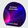 3D Moon-Shaped Tension Fabric Display