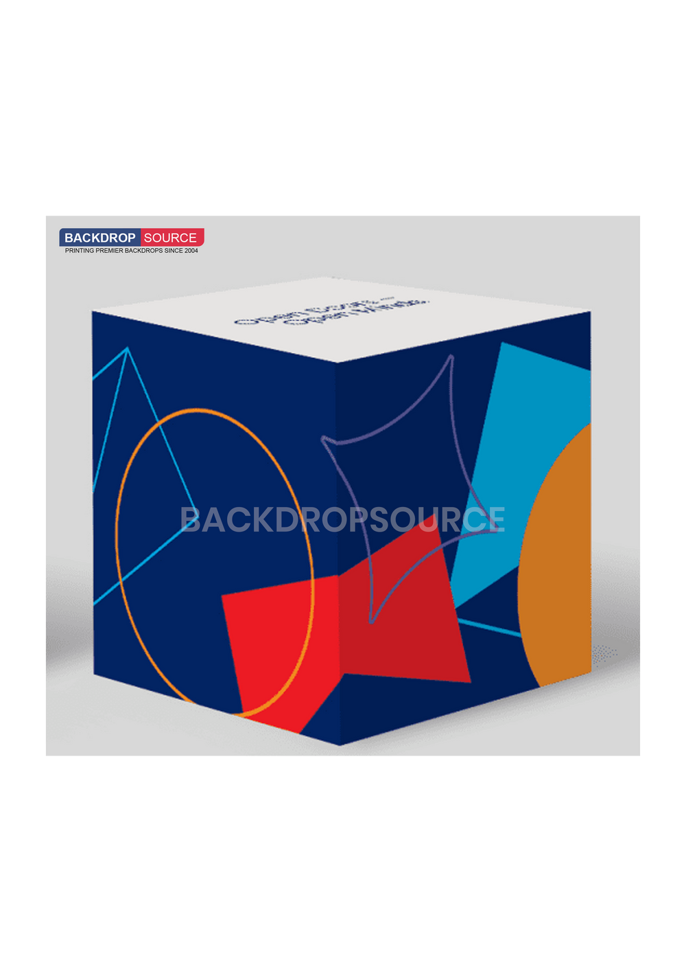 3 Sets of Stretch Fabric Displays for Product Showcase.