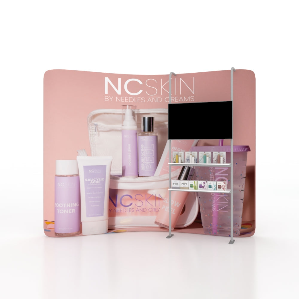 Modular Add-On Unit with TV Mount and 2 Shelves