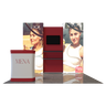 3x3m Fabric Wall Booth Kit with TV Mount & Shelving