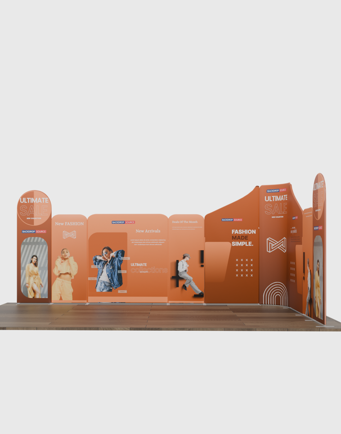 Magnetic Fabric Booth Display - Model 1 (6m x 6m)