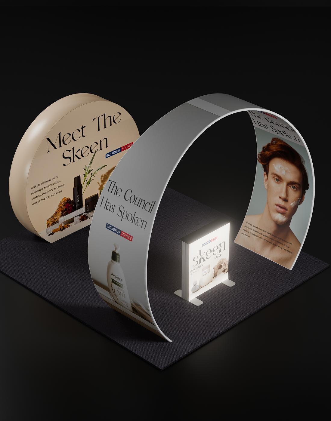 Portable Exhibit Display 3m x 3m - Model 34
