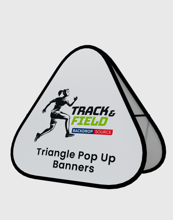 Triangle Pop Up Banners ( Double Side Printed).
