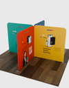 Magnetic Fabric Booth Display - Model 3 (4m x 4m)