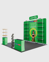 Portable Exhibit Display 3m x 3m - Model 20.
