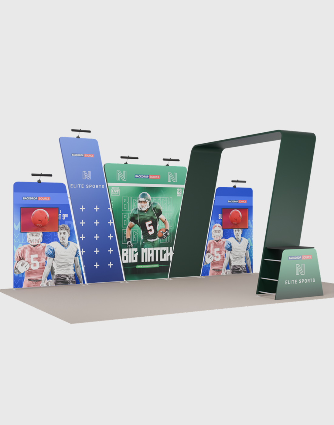 Portable Exhibit Display 6m x 3m - Model 16.