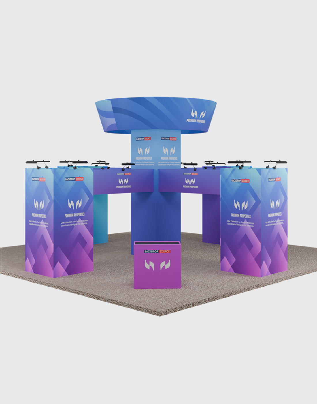 Modular Booth Kits 6m x 6m - Model 09