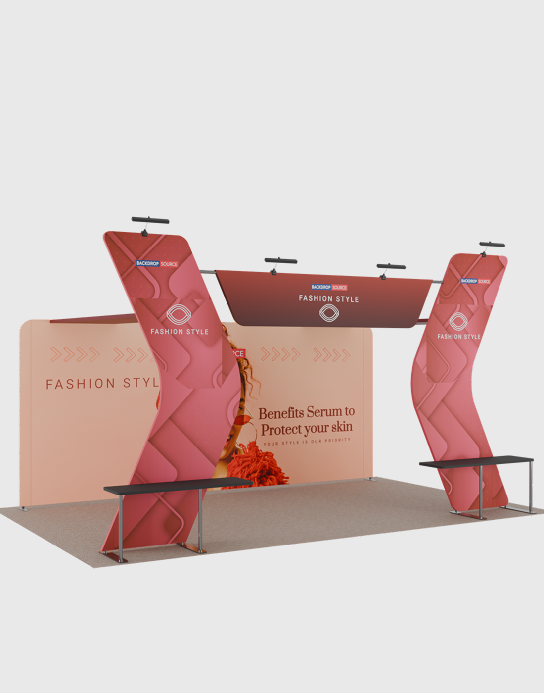 Portable Exhibit Display 6m x 3m - Model 17.