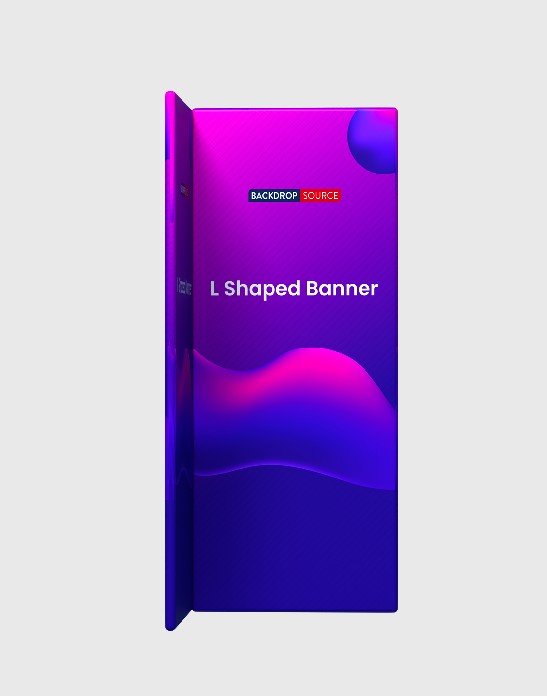 L Shaped Banner (Square Corners).