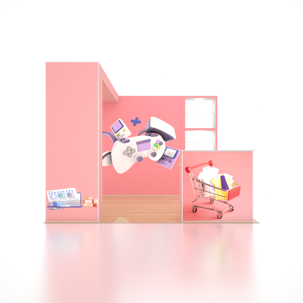 SEG Pro Popup Booth – Model 4 (3m x 3m)