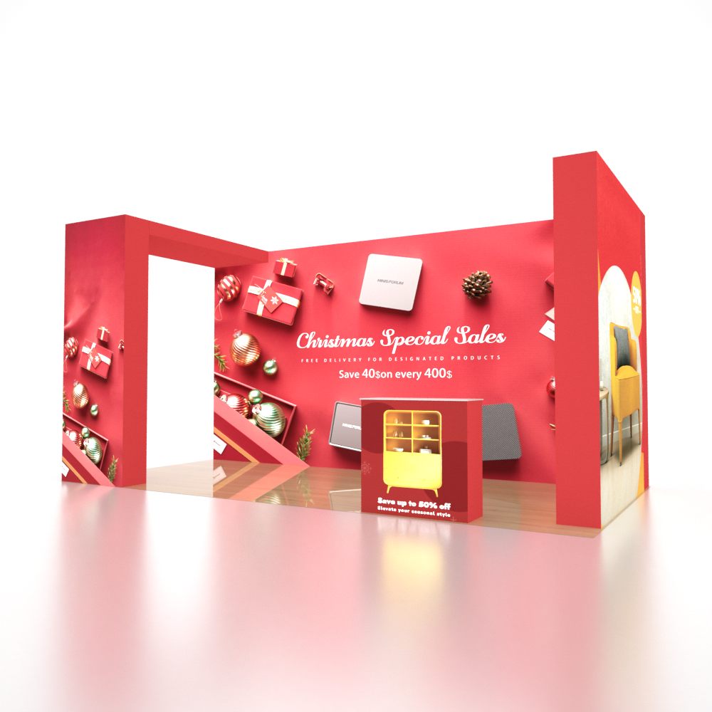 Portable Exhibit Display 3m x 6m - Model 19