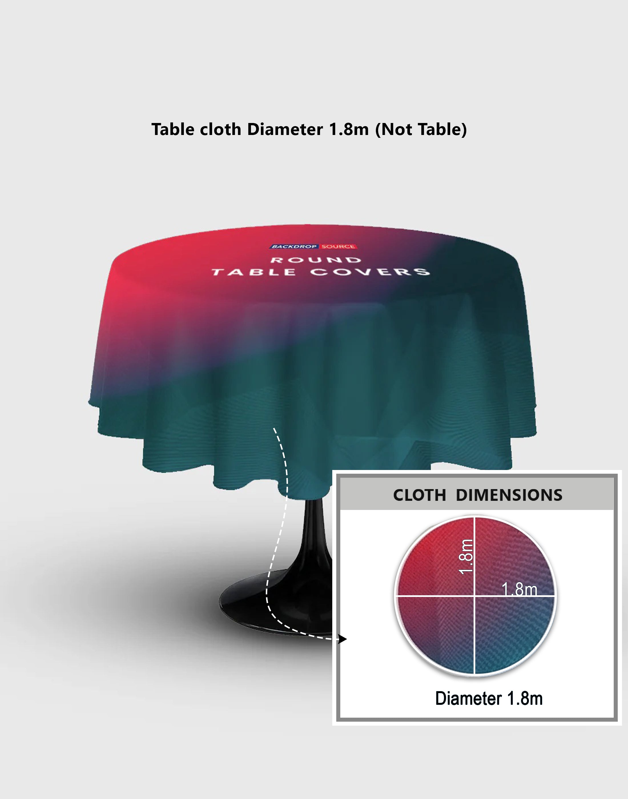 Round tablecloth Cover for Business