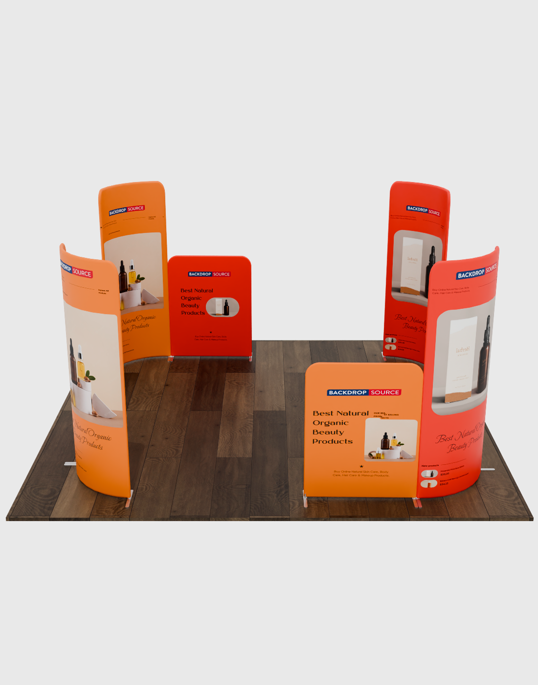 Magnetic Fabric Booth Display - Model 5 (3 x 3m)
