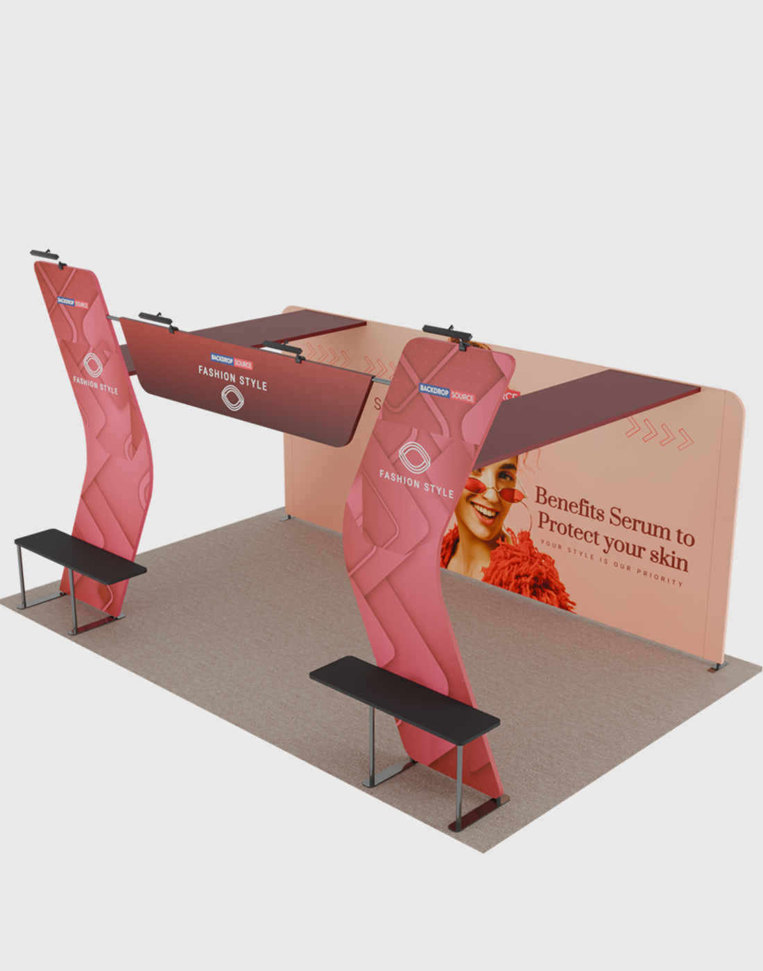 Portable Exhibit Display 6m x 3m - Model 17.