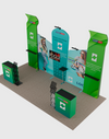 Portable Exhibit Display 3m x 6m - Model 4