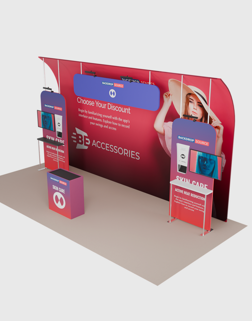 Portable Exhibit Display 6m x 3m - Model 15.