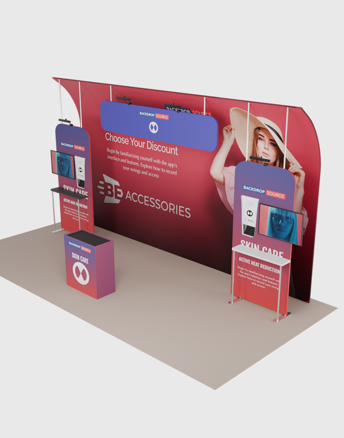 Portable Exhibit Display 6m x 3m - Model 15.