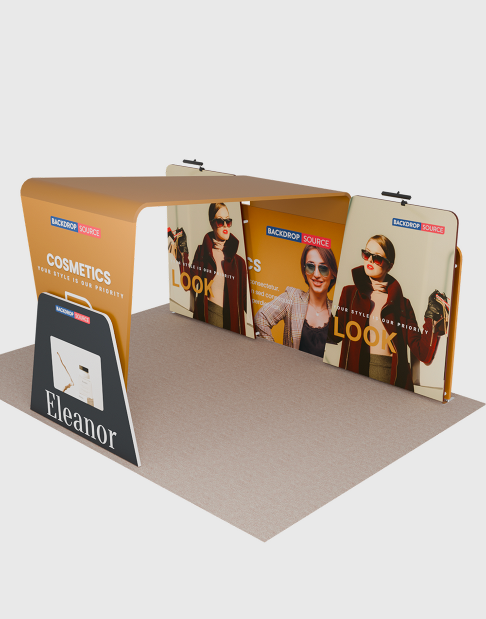 Portable Exhibit Display 6m x 3m - Model 14.
