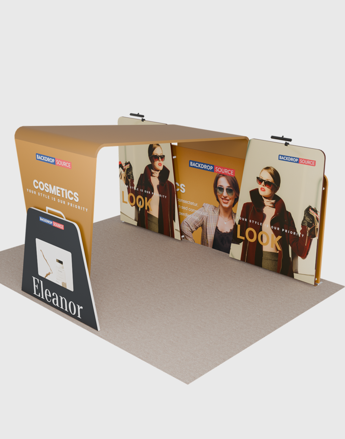Portable Exhibit Display 6m x 3m - Model 14.