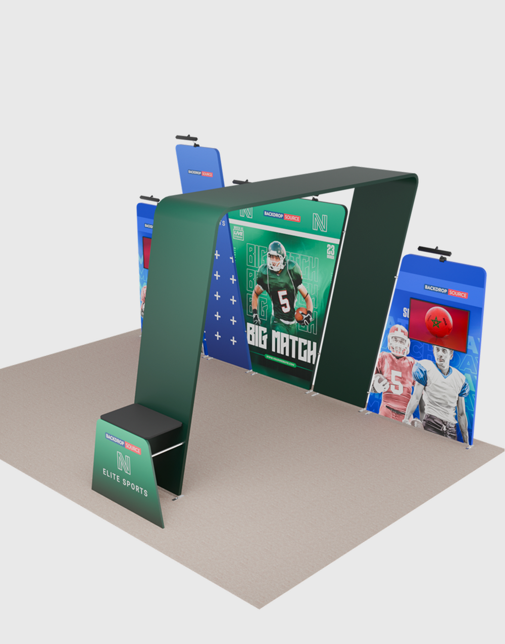 Portable Exhibit Display 6m x 3m - Model 16.