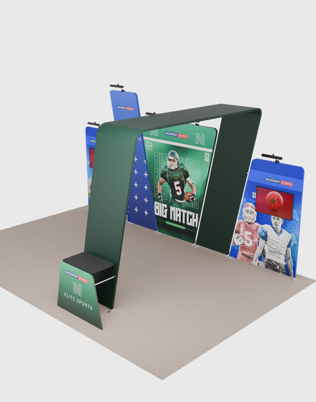 Portable Exhibit Display 6m x 3m - Model 16.